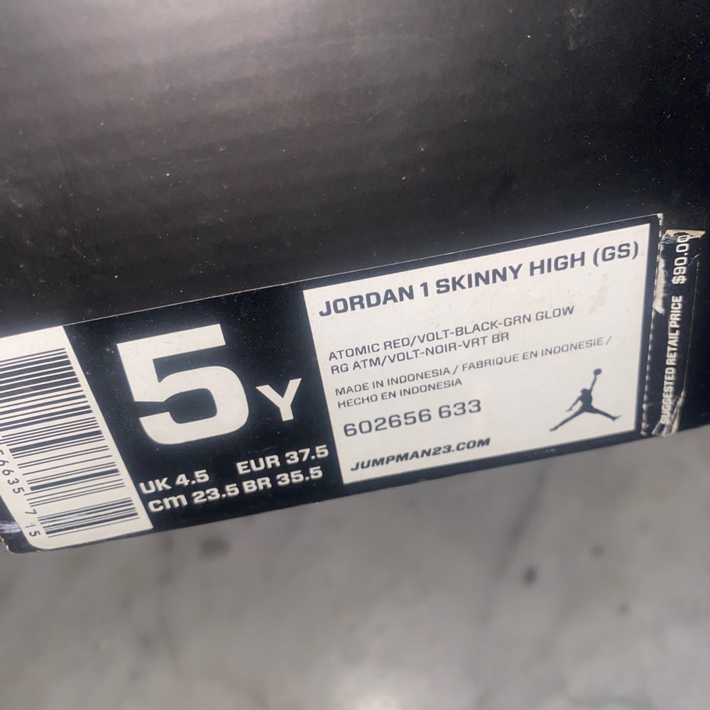 Air Jordan 1 Skinny High GS Shoes - Picture 9 of 9